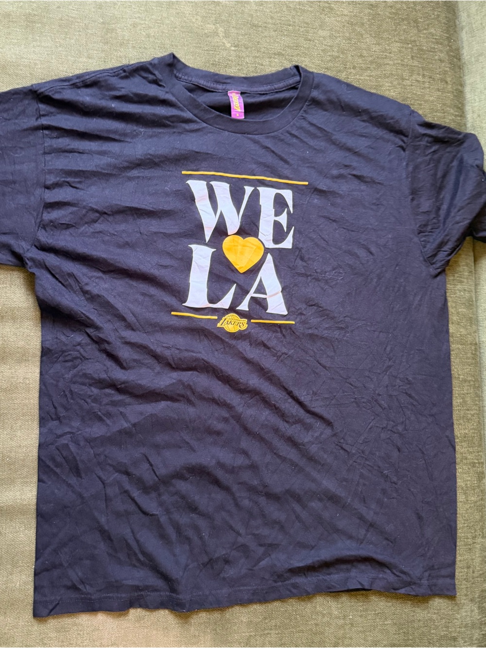 NBA Los Angeles Lakers 'WE LA' Short Sleeve Graphic Tee - Navy